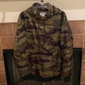Black Rifle Coffee Co camo pullover hoodie, men’s size large- NWOT